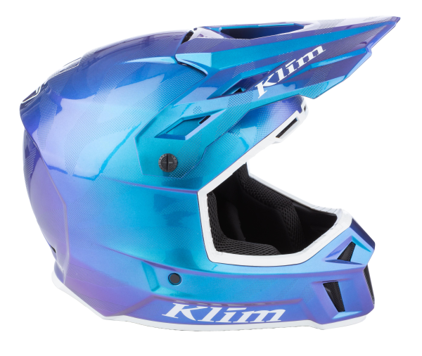 Klim F3 Carbon ECE Unruly fekete–fehér motoros sisak, 12, nordicamoto.ro