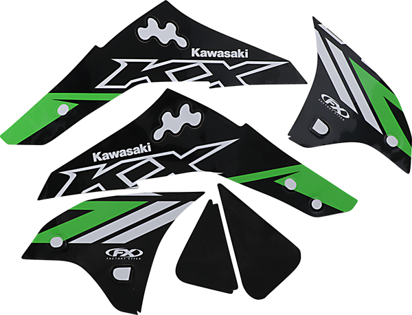 Evo Graphics Kit Black, Green, 1, nordicamoto.ro