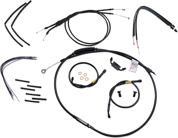 Jail Bar Cable Kit Black, 1, nordicamoto.ro