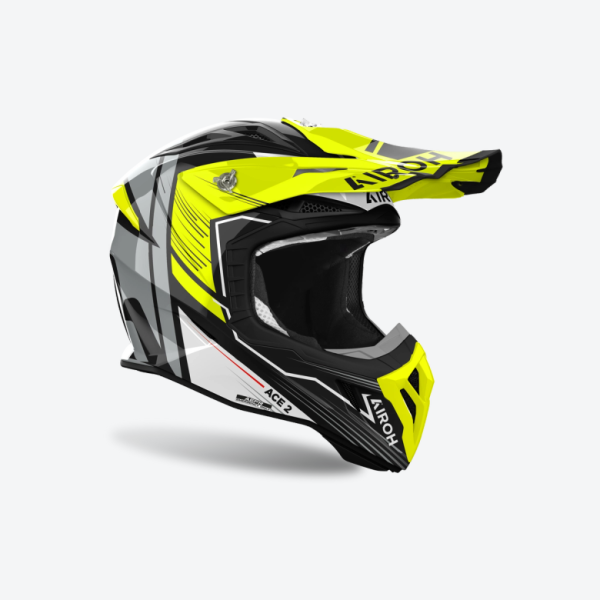 Airoh Aviator Ace 2 Engine sárga fényes enduro sisak, 3, nordicamoto.ro