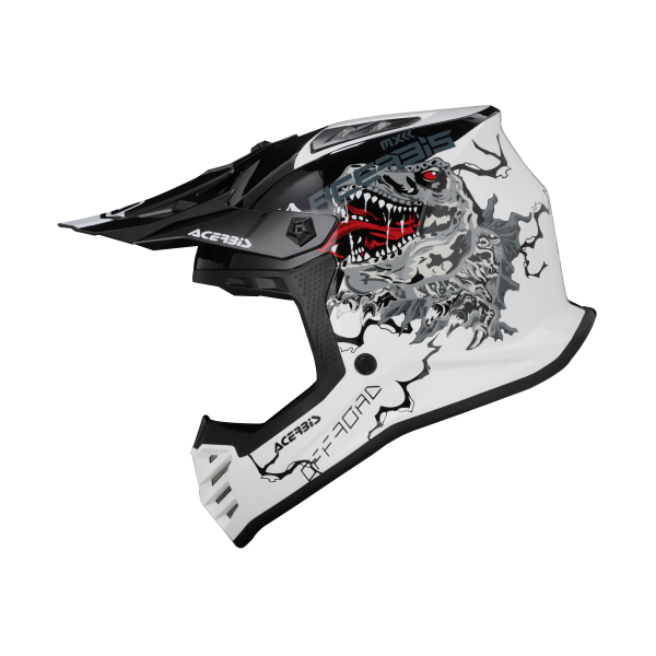 Acerbis Profile sisak – fehér/fekete, gyermekmodell, 6, nordicamoto.ro