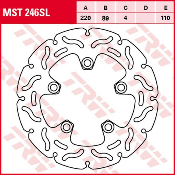 Disc frana spate TRW SUZUKI GSX-R 600 '97 -'10/ GSX-R 750 '96 -'16/ GSX-R 1000 '01 -'16/SV 1000 '03 -'08/TL 1000R / S ' 97-'01/GSX-R 1100 '86 -'88, 1, nordicamoto.ro