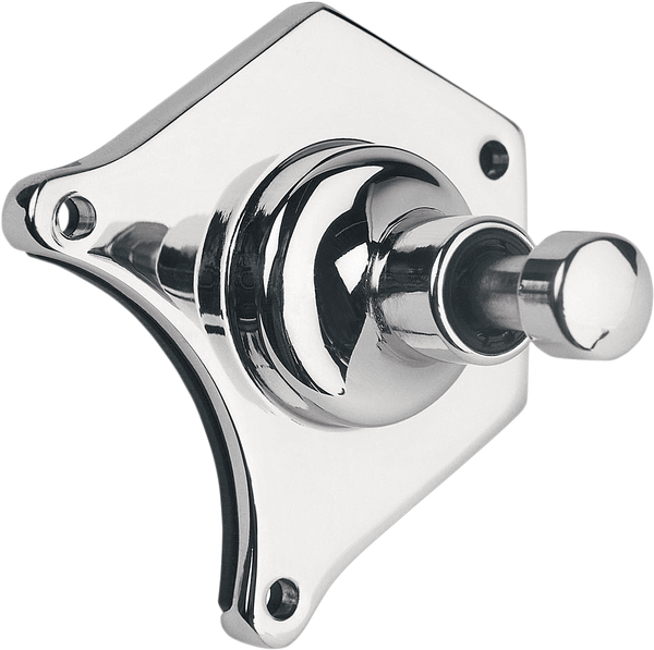 Solenoid End Cover Starter Button Chrome, 1, nordicamoto.ro