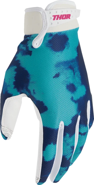Manusi Copii Thor Launchmode Bleach Albastru/Verde/Alb 2XS, 3, nordicamoto.ro