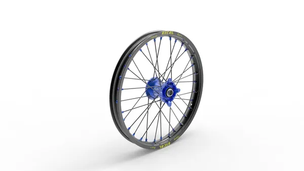 Elite Mx-en felni, fekete és kék küllőkkel, 1, nordicamoto.ro