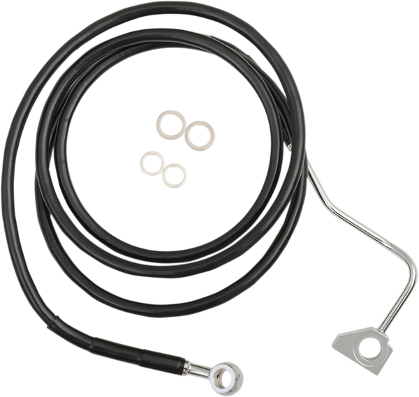 Stainless Steel Brake Line Kit Black, 2, nordicamoto.ro