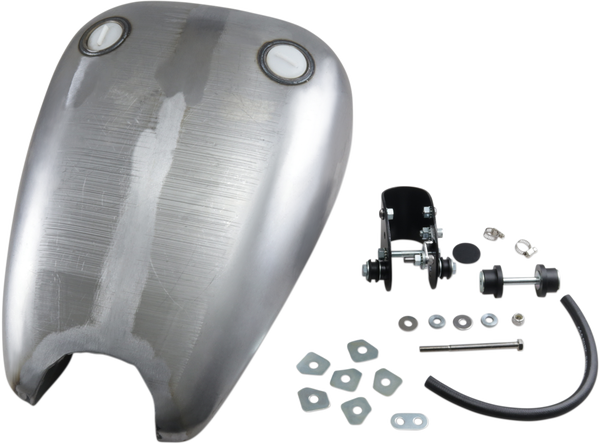Extended Smooth-top Quickbob Rubber-mount Gas Tank Raw, 2, nordicamoto.ro
