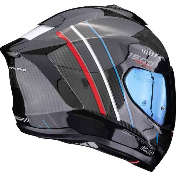 SCORPION EXO-1500 CARBON AIR ZITY M teljes arcú bukósisak, fekete/piros, 5, nordicamoto.ro