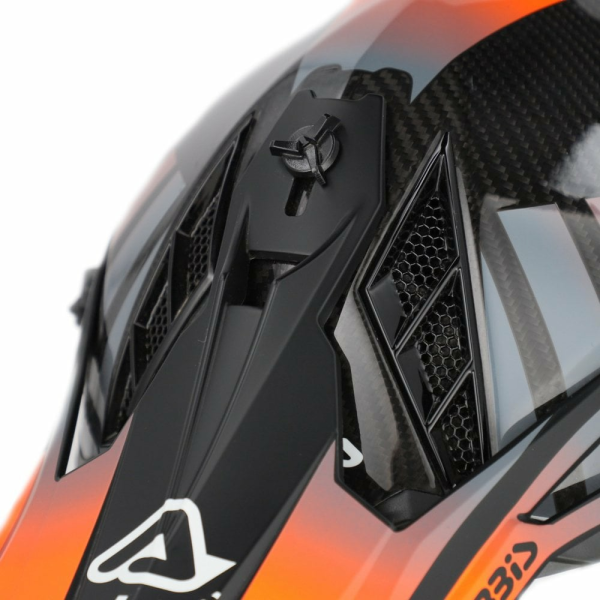 Acerbis Steel Carbon 22.06 sisak, fekete/narancssárga, 3, nordicamoto.ro