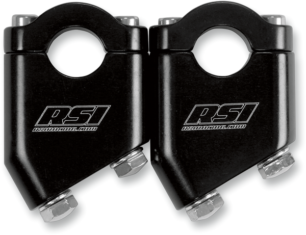 Angled Handlebar Risers Black, 1, nordicamoto.ro