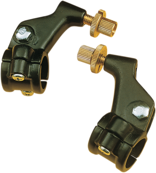 Two-piece Black Lever Holder Black, 1, nordicamoto.ro