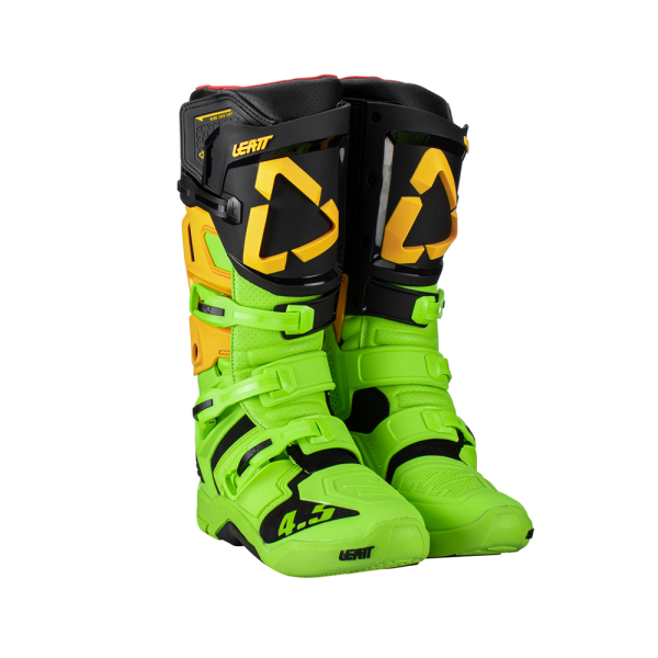 Cizme Leatt 4.5 Citrus Black/Fluo Green 43, 1, nordicamoto.ro