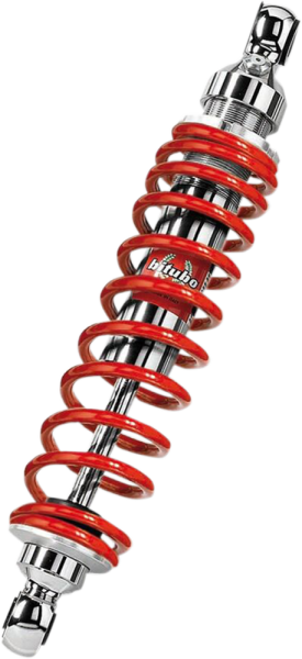 Wzb Rear Shocks Chrome, Red, 1, nordicamoto.ro