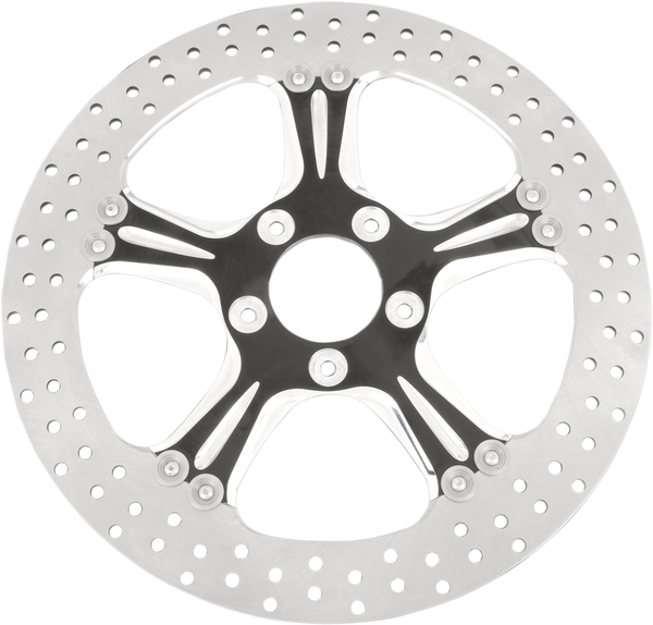 Two-piece Brake Rotor Aluminum, Black, Matte, 2, nordicamoto.ro
