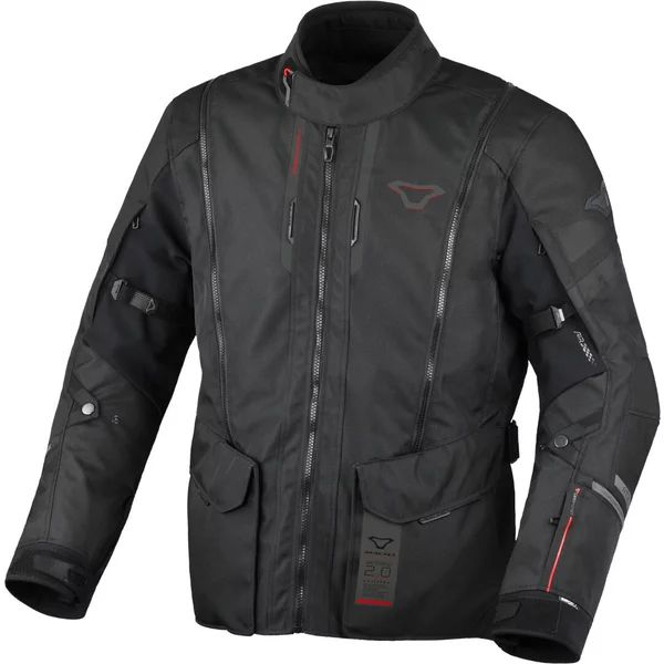 MACNA AIR HYBRID 2.0 XL vízálló túra-/kalanddzseki – szürke/fekete/piros, 9, nordicamoto.ro