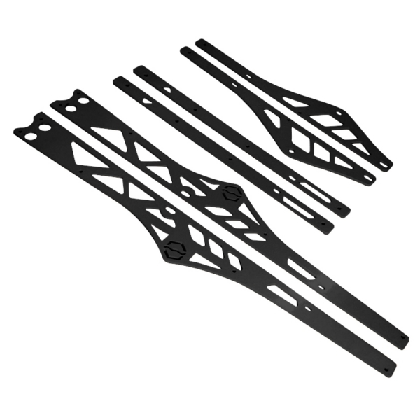 ITEK Rail stiffeners powdercoated black Polaris 163", 1, nordicamoto.ro
