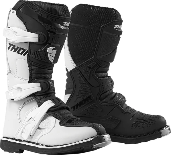 Cizme Copii Thor Blitz XP White/Black 38, 1, nordicamoto.ro