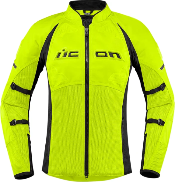 Geaca Textil Dama Icon Contra2™ Black/Fluorescent Yellow XS, 1, nordicamoto.ro