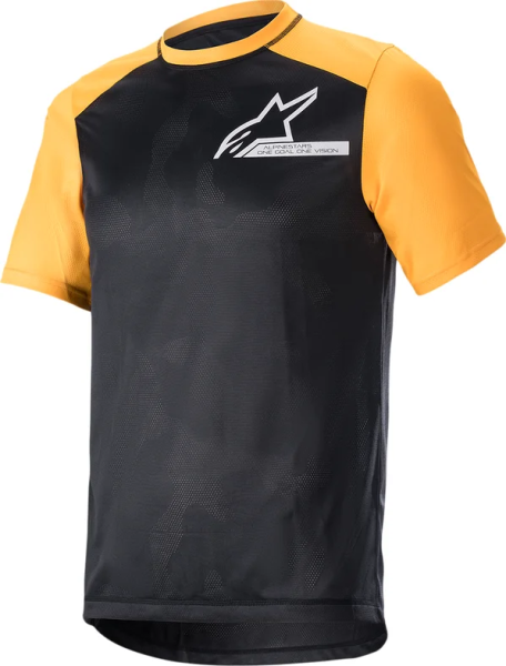 Tricou MTB Alpinestars Alps 4.0 V2 Black/Tangerine/White S, 1, nordicamoto.ro