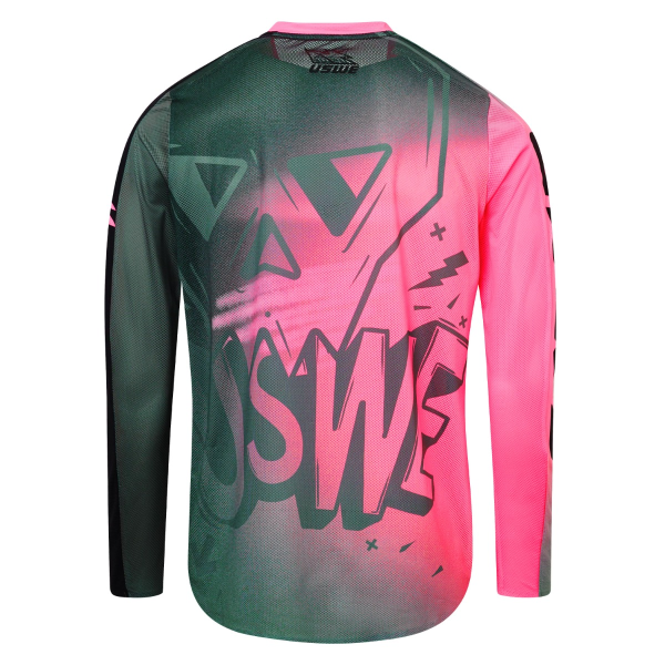 Tricou USWE Kalk Cartoon Off-Road Pink, 2, nordicamoto.ro