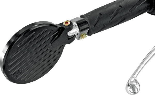 Folding Bar End Mirror Anodized Black, 1, nordicamoto.ro