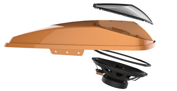 Saddlebag Lid And Xl Speaker Kit Black, 3, nordicamoto.ro