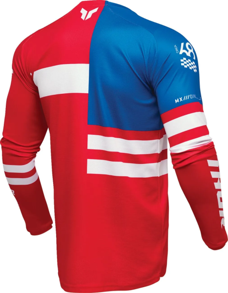 THOR Launchmode Patriot Red M póló, 8, nordicamoto.ro