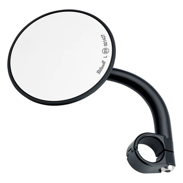 Utility Mirror Round Short Arm Black, 1, nordicamoto.ro