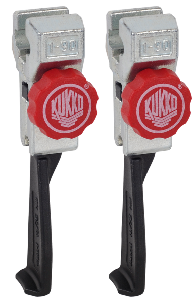 2 Extremely Narrow, Quick Adjusting Jaws (pair) - Series 5-p Black, Red, Silver, 1, nordicamoto.ro