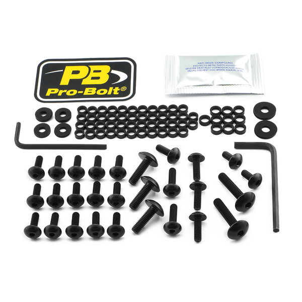 Fairing Bolt Kit For Kawasaki Black, 1, nordicamoto.ro