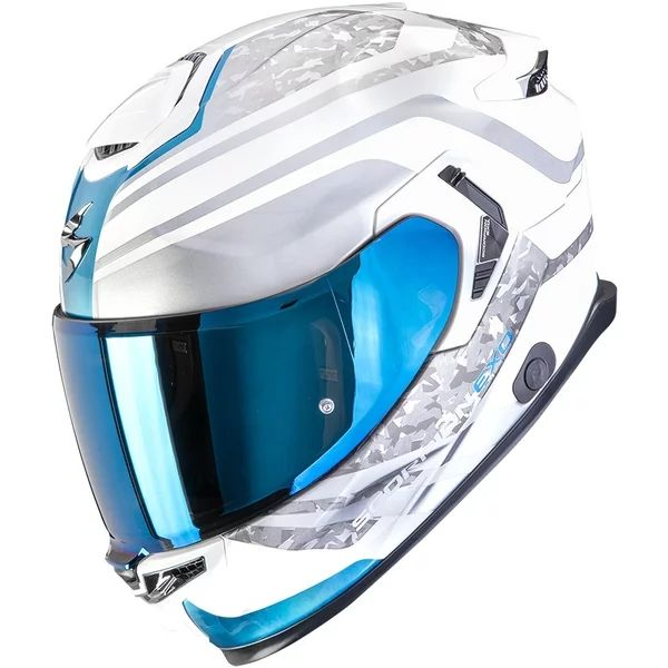 SCORPION EXO-GT SP AIR ARTEN M teljes arcú bukósisak, fehér/kék, 8, nordicamoto.ro