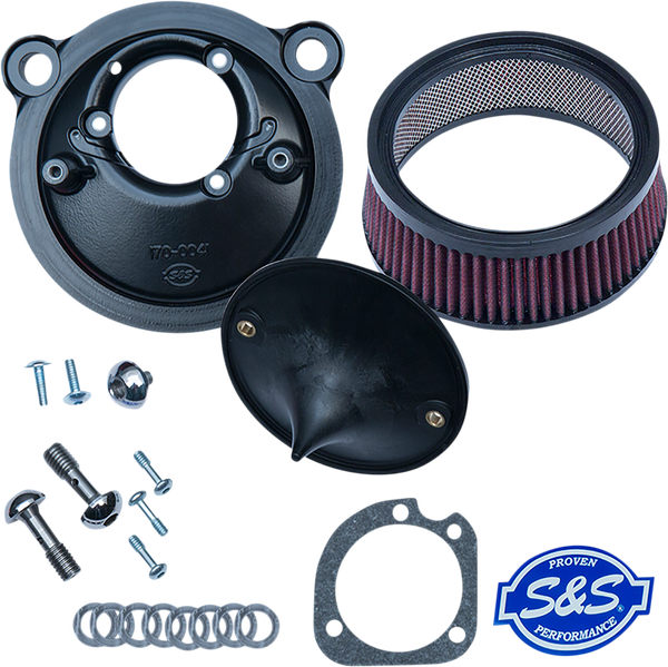 Super Stock Stealth Air Cleaner Kit Black, 1, nordicamoto.ro