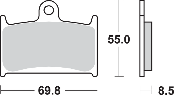 Hs Street Excel Sintered Front Brake Pads, 1, nordicamoto.ro