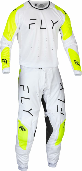 Fly Evolution MX/Enduro felszerelés-készlet, fehér/fluo sárga, 1, nordicamoto.ro