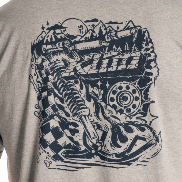 Tricou Klim Guts n' Glory Tri-blend Heathered Neptune - Monument, 11, nordicamoto.ro