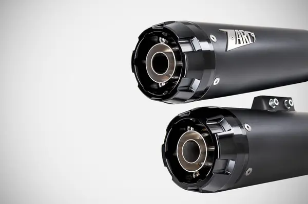 Overlapped Slip-ons Muffler For Hd-heritage Classic Matte Black, 2, nordicamoto.ro