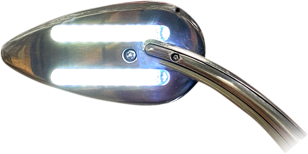 Dynamic Amber/white Led Mirror Silver, 3, nordicamoto.ro