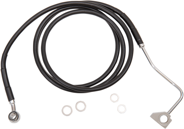 Extended Length Black Vinyl Brake Line Kit Black Oversize [+152 mm (6'')], 1, nordicamoto.ro