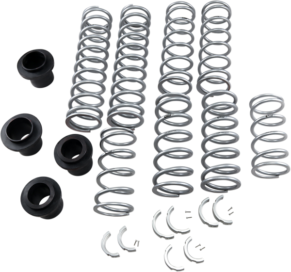 Shock Spring Kit Stage 2 Black, Silver, 2, nordicamoto.ro