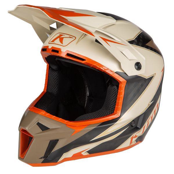 Casca Klim F3 Carbon Off-Road ECE LIGHTNING WHITE, 17, nordicamoto.ro
