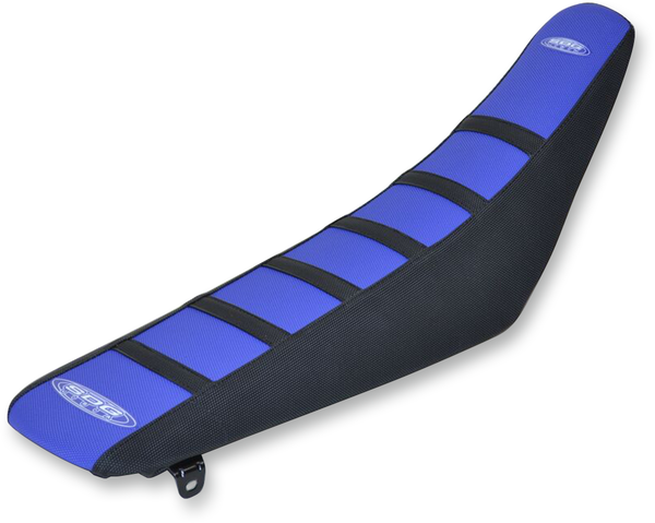 6-rib Gripper Seat Cover Black, Blue, 1, nordicamoto.ro