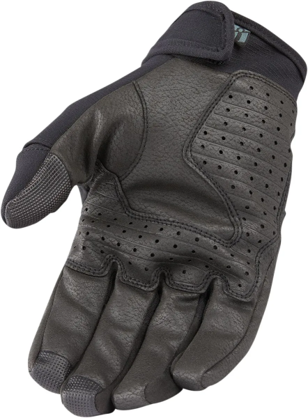 Manusi Textil/Piele Icon Stormhawk CE Black/Gray XL, 10, nordicamoto.ro