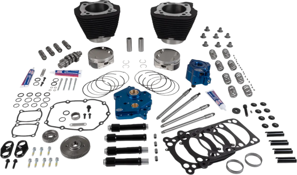 Engine Performance Kit Non-Highlighted Fins-Wrinkle Black, 1, nordicamoto.ro