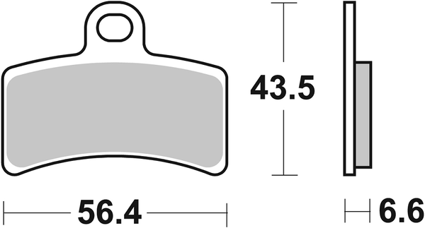 Hf Street Ceramic Organic Brake Pads, 2, nordicamoto.ro