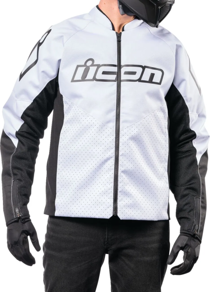 Icon Hooligan™ CE fehér textildzseki, 3XL, 8, nordicamoto.ro