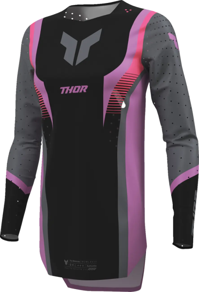 Tricou Dama Thor Sportmode Velocity Mov/Negru S, 11, nordicamoto.ro