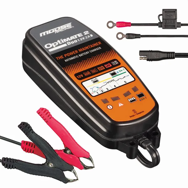 MOOSE RACING Optimate 2 Duo Mse töltő, 2, nordicamoto.ro