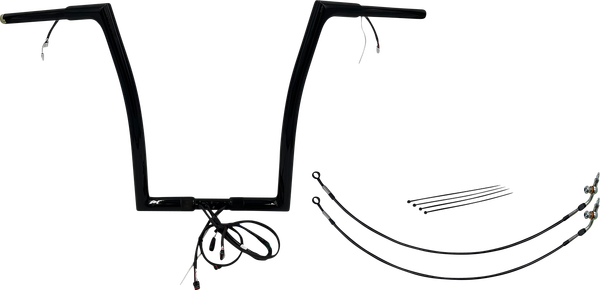 Plug & Play Ez Install 1-1/4(r) Flat Top Handlebar Kit Black, 1, nordicamoto.ro