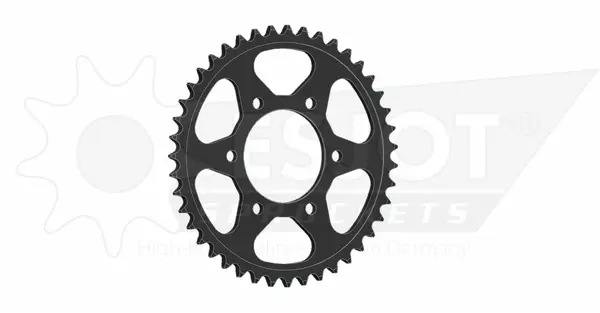 Alapfelszereltségű hátsó lánckerék 525, fekete, 1, nordicamoto.ro