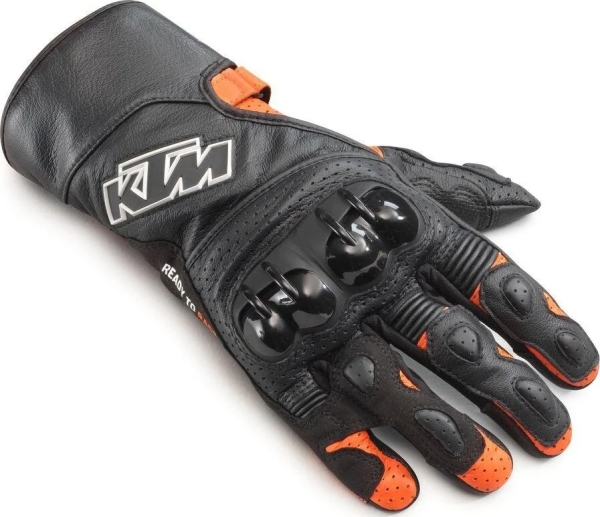KTM SP-2 V2 bőrkesztyű – Fekete/Narancssárga – L-es méret – 10, 5, nordicamoto.ro